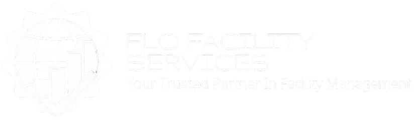 Flo facility services logo white
